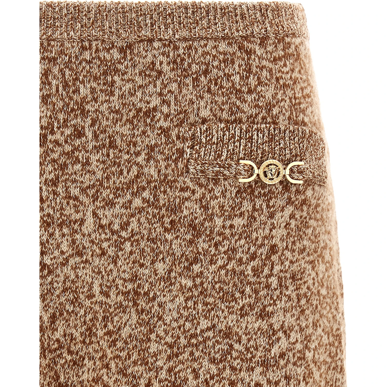 Multicolor Virgin Wool Long Skirt