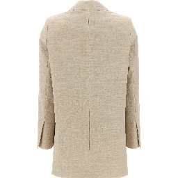 Beige Virgin Wool Blazer