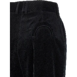 Black Cotton Dress Pants