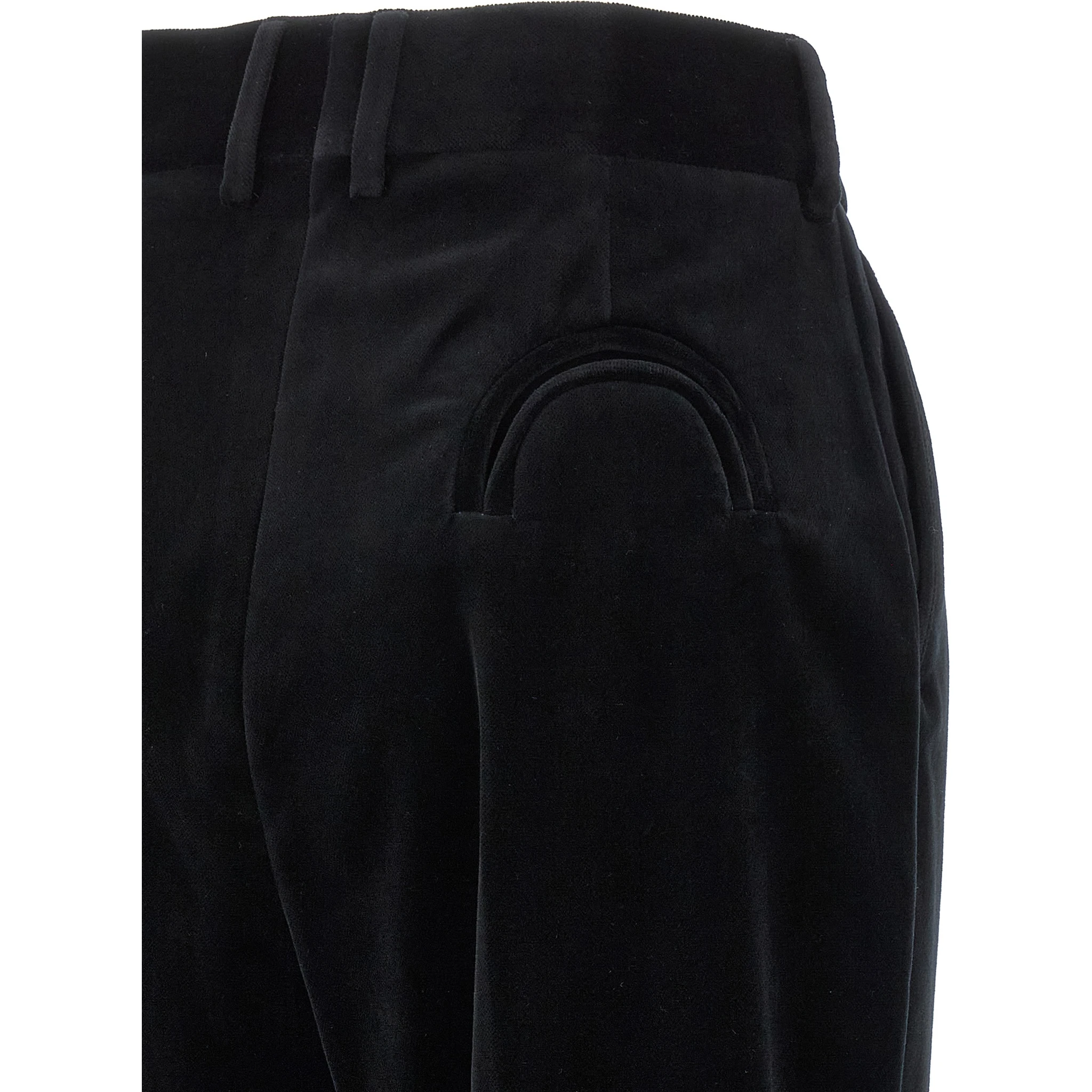 Black Cotton Dress Pants