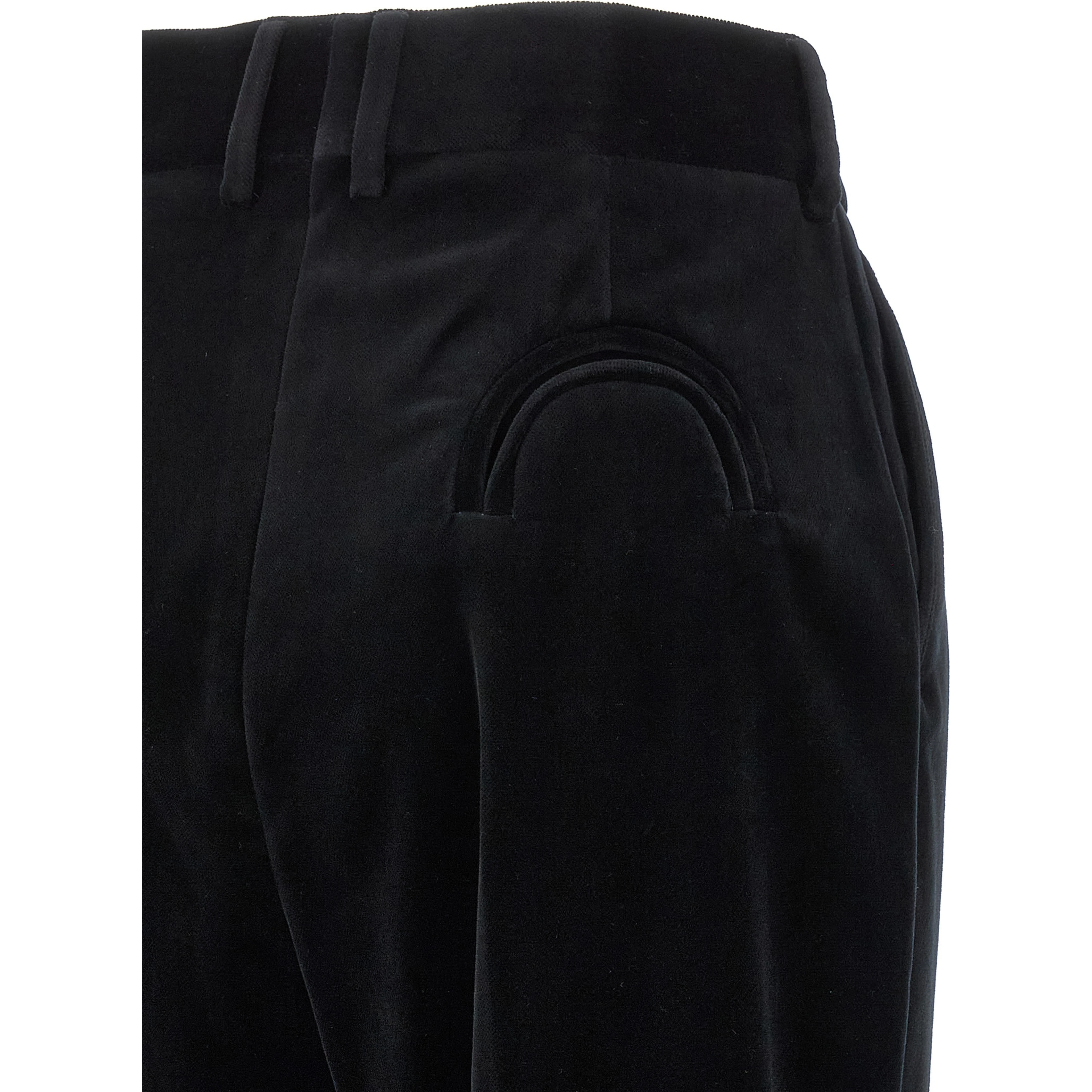 Black Cotton Dress Pants