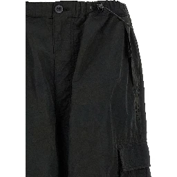 Black Nylon Cargo Pants