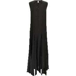 Black Silk Long Dress