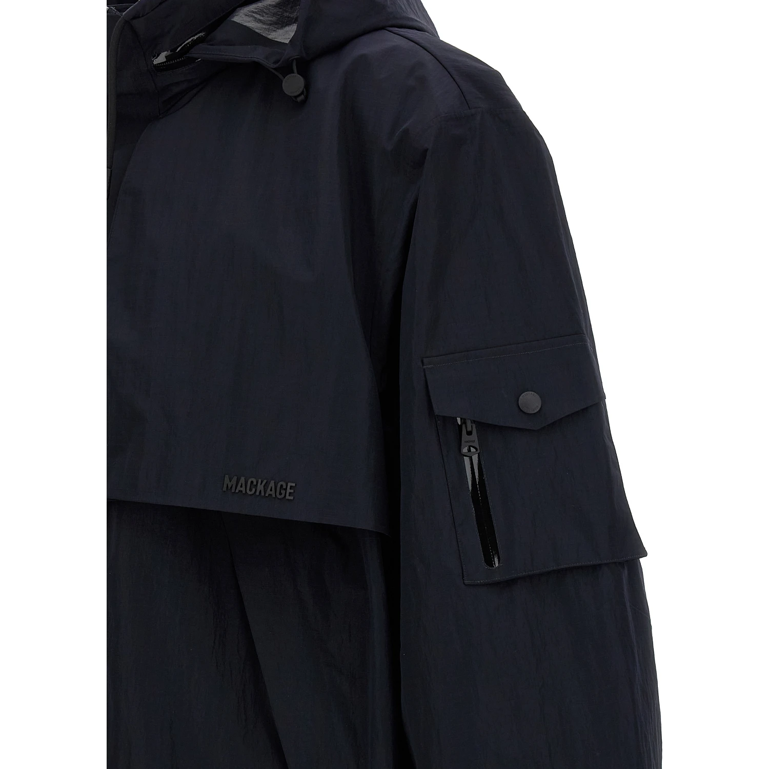 Blue Polyamide Shell Jacket