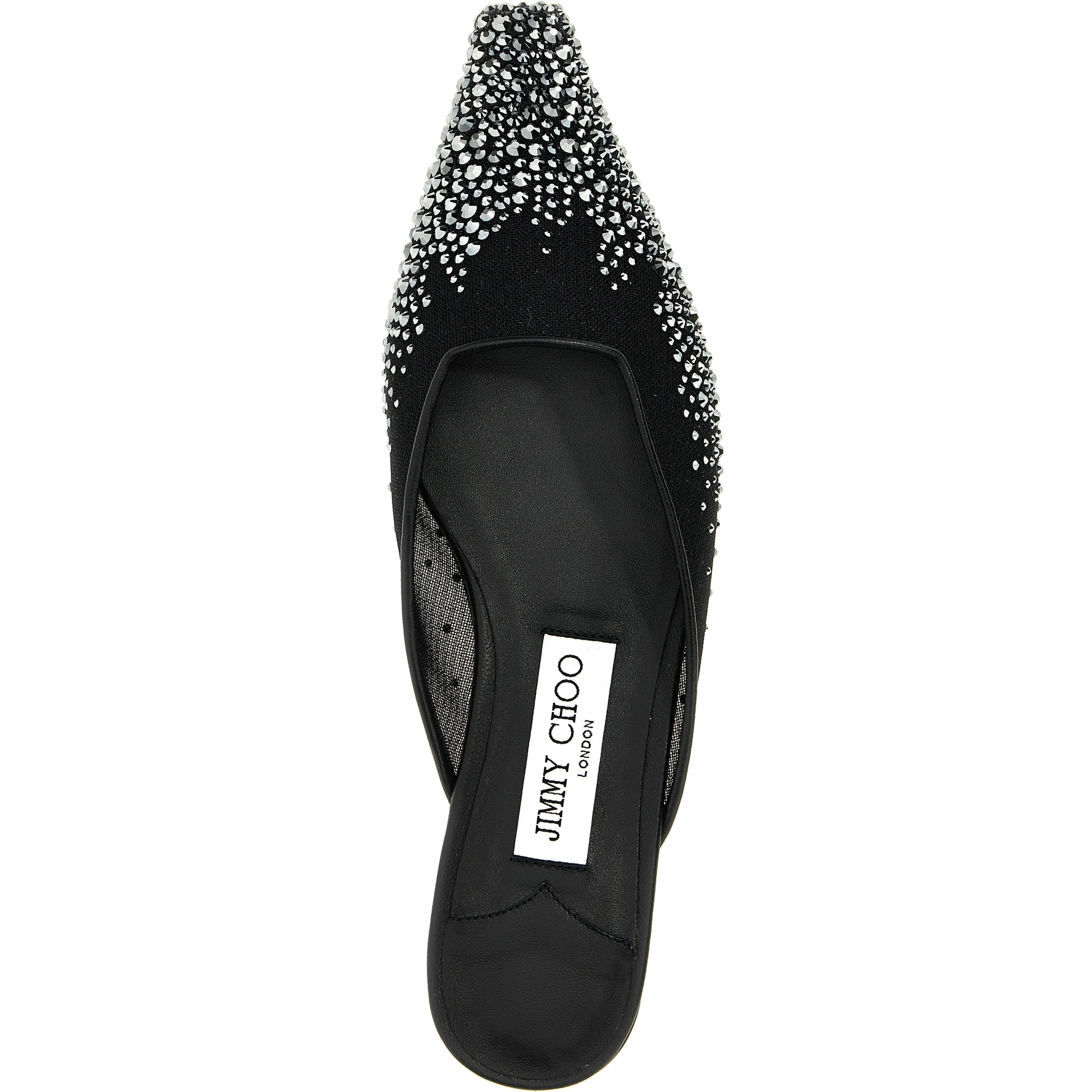 Black Textile Mules
