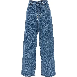 Blue Cotton Relaxed Fit Jeans