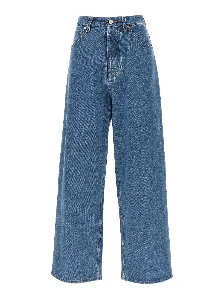 Blue Cotton Relaxed Fit Jeans