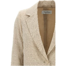 Beige Virgin Wool Blazer