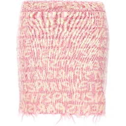 Multicolor Merino Wool Long Skirt
