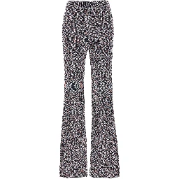 Multicolor Viscose Flared Pants