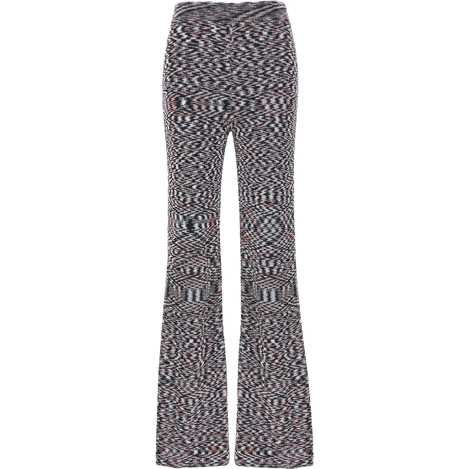Multicolor Viscose Flared Pants