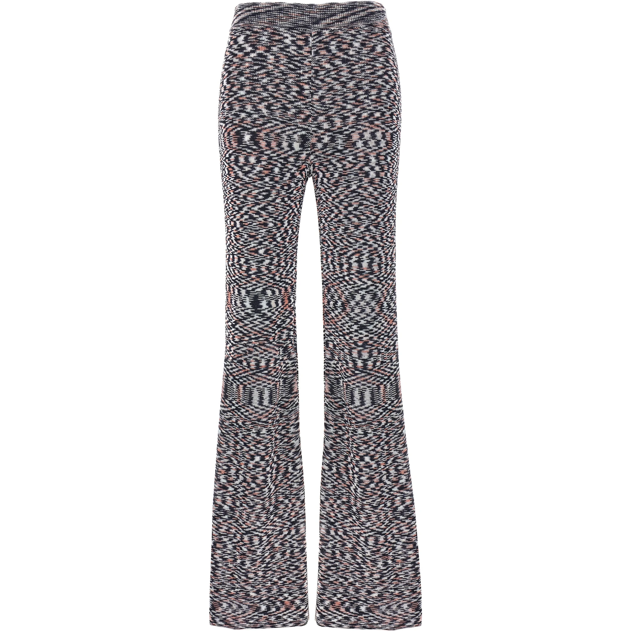 Multicolor Viscose Flared Pants