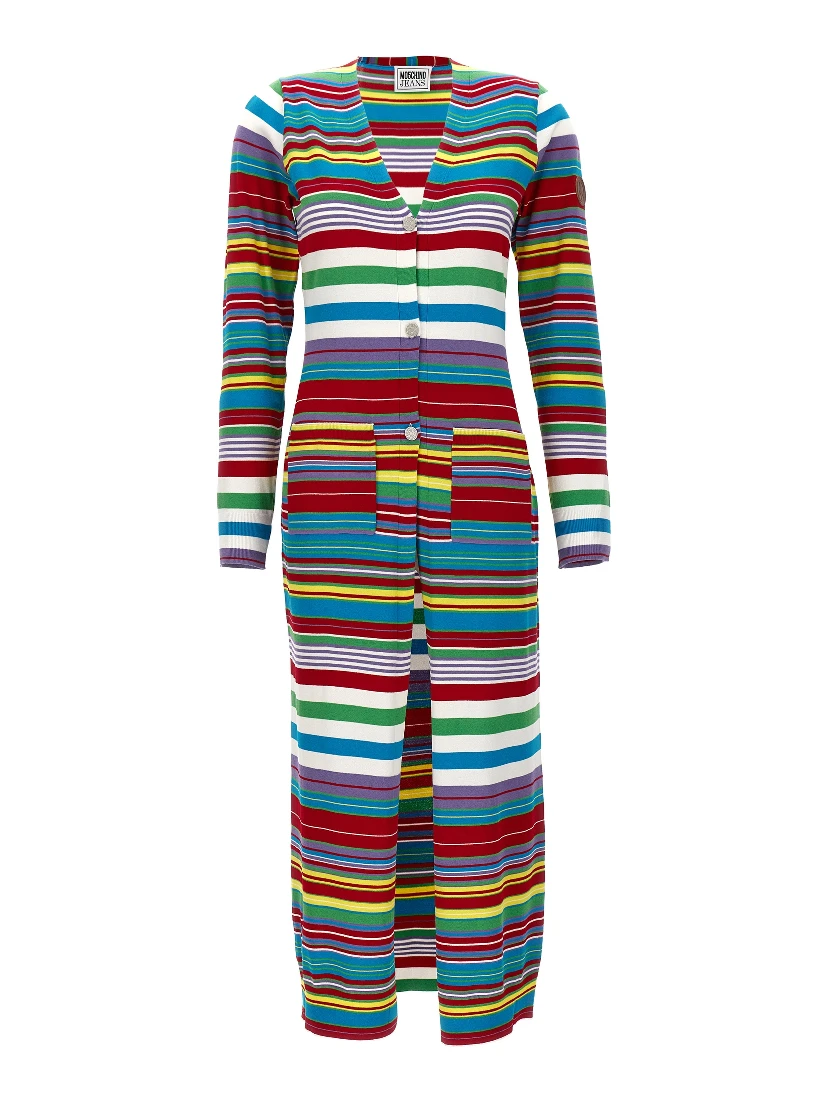 Multicolor Viscose Cardigan