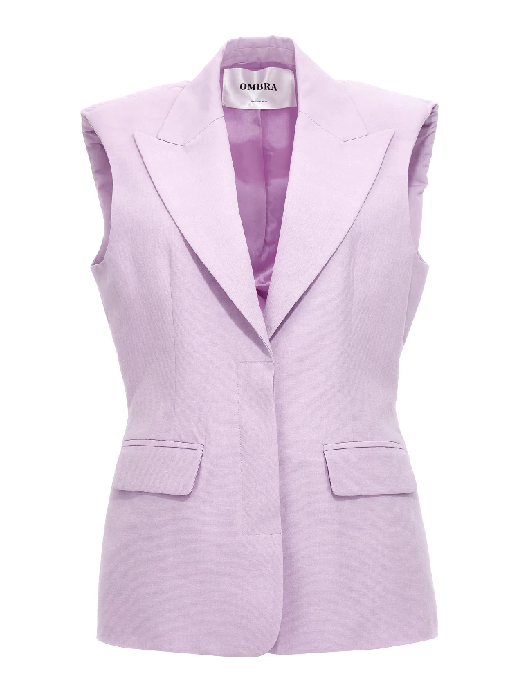 Purple Cotton Blazer