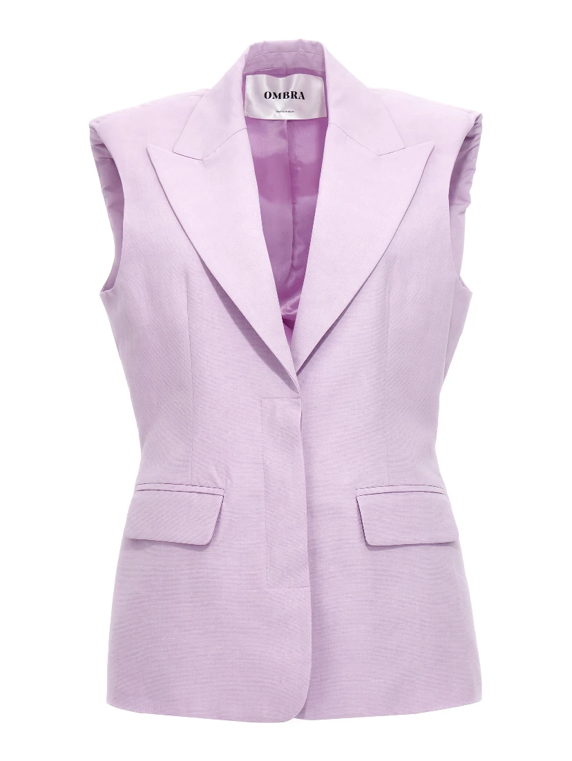 Purple Cotton Blazer