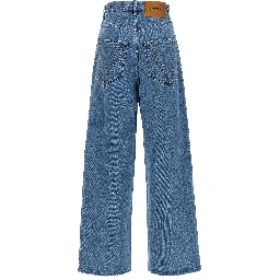 Blue Cotton Relaxed Fit Jeans