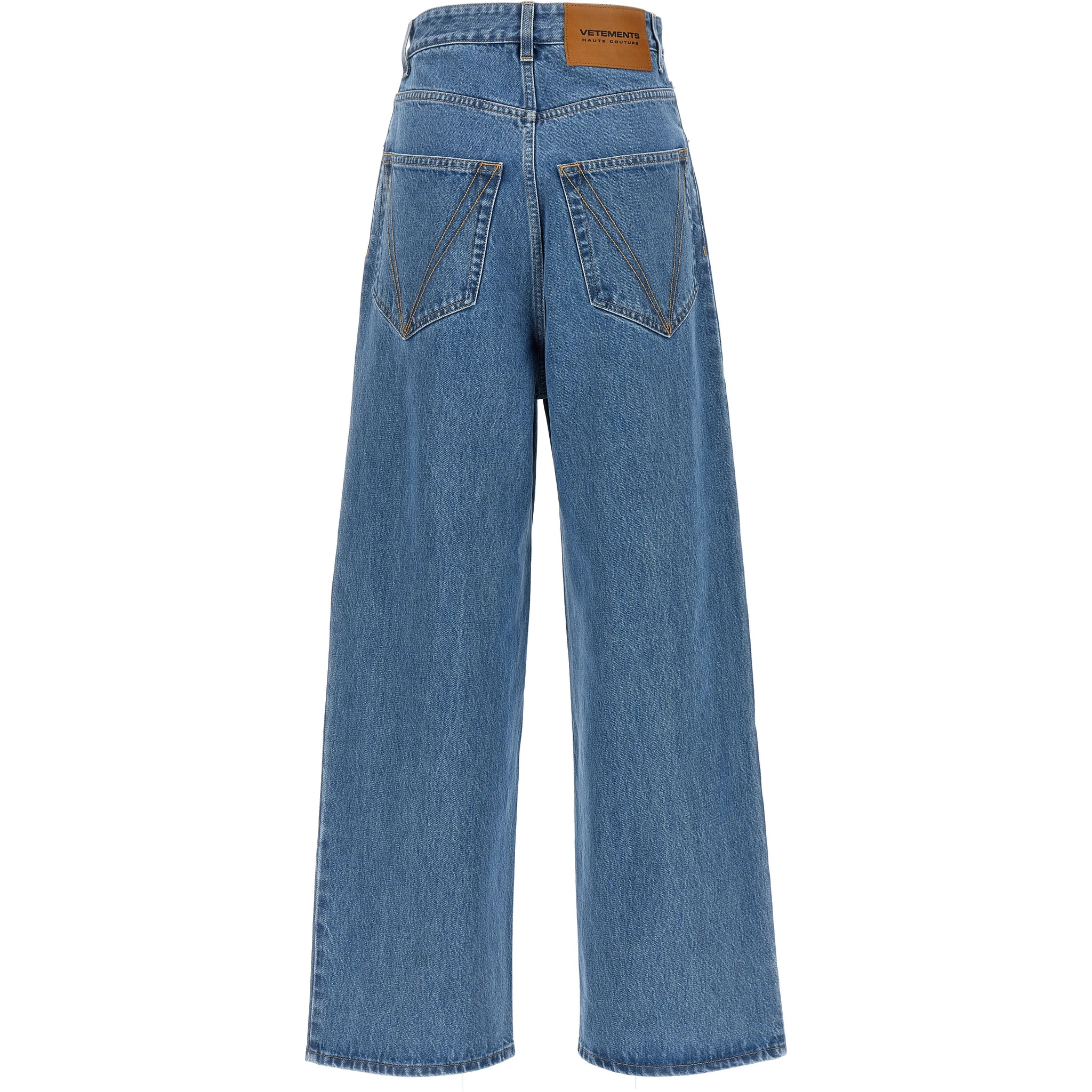 Blue Cotton Relaxed Fit Jeans