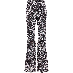 Multicolor Viscose Flared Pants
