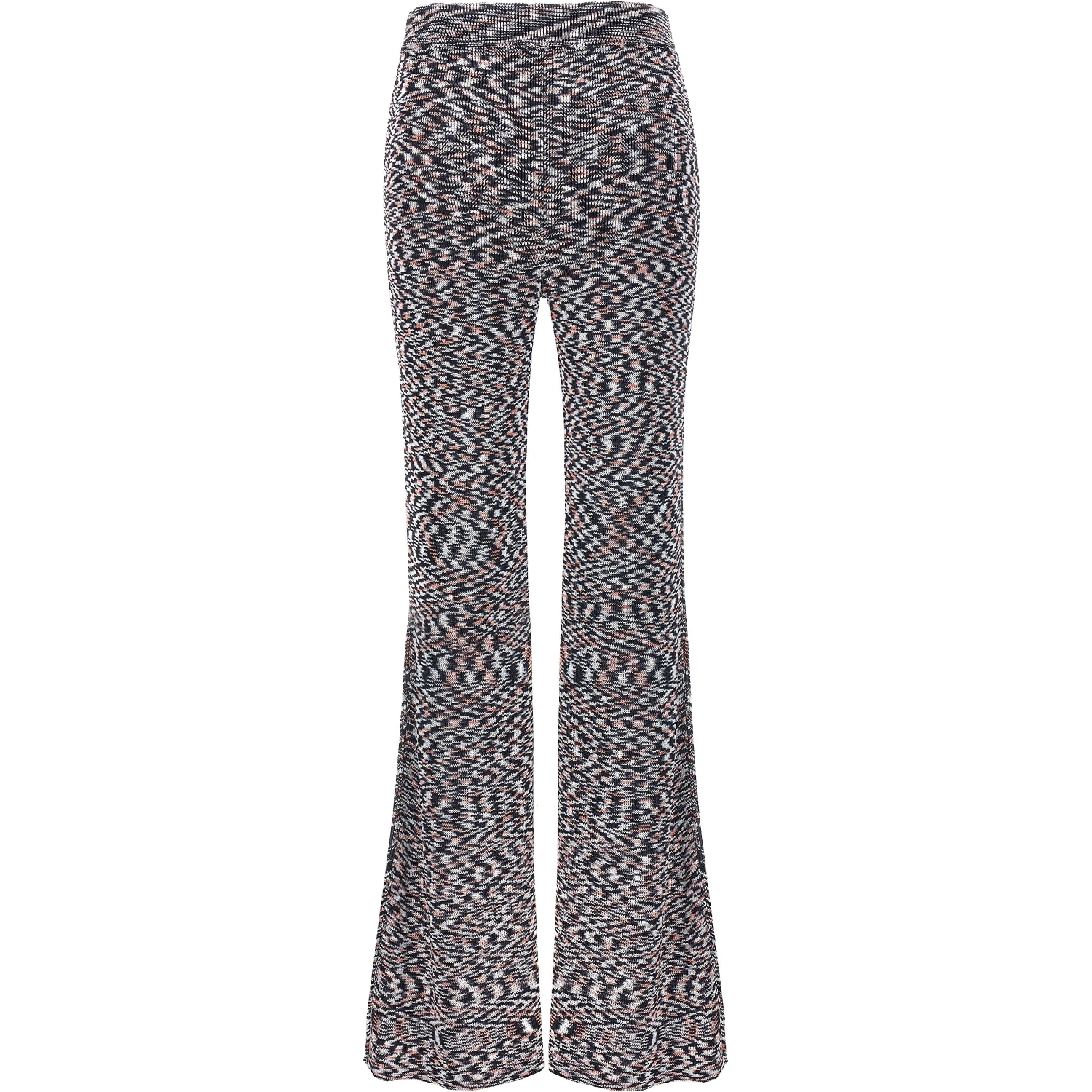 Multicolor Viscose Flared Pants