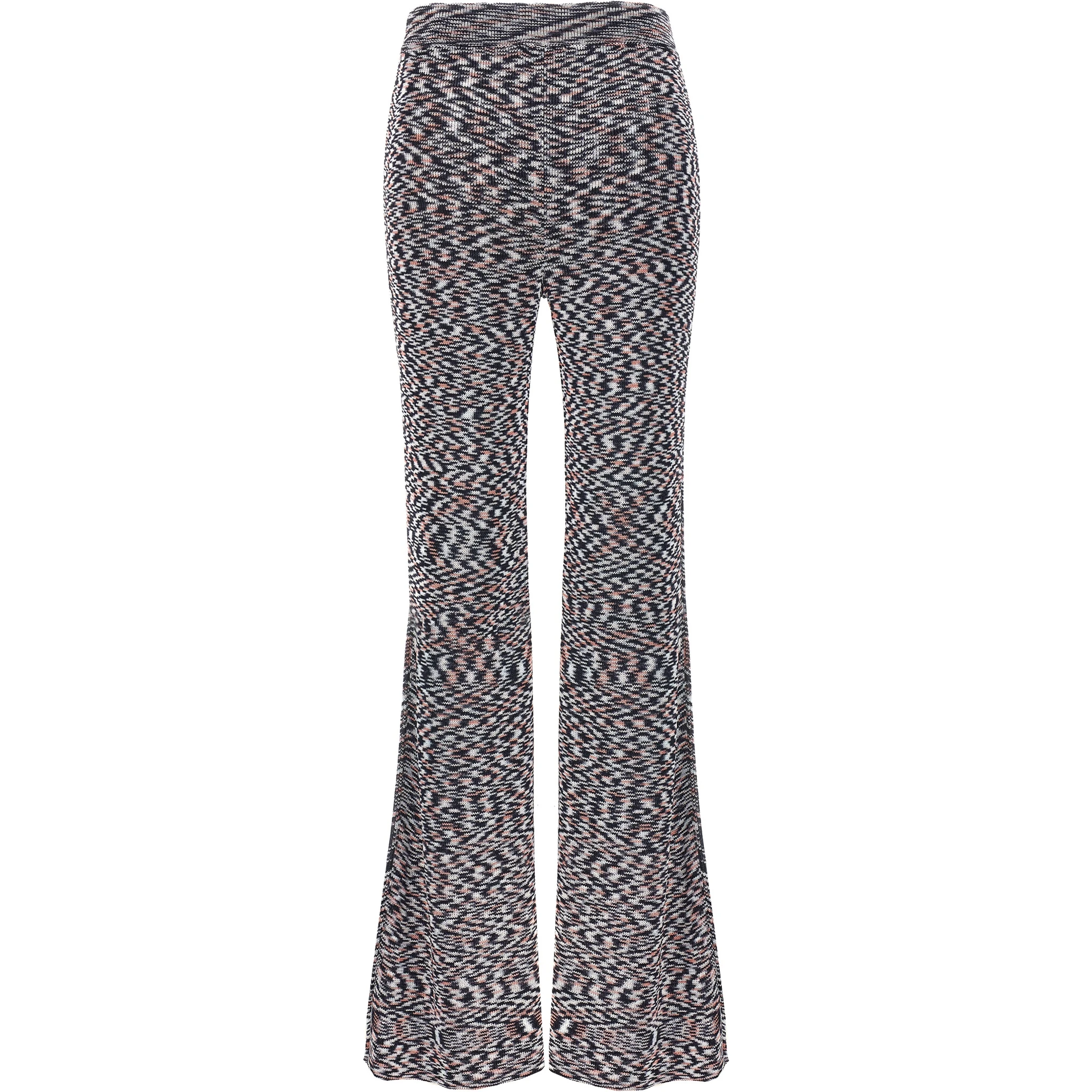 Multicolor Viscose Flared Pants