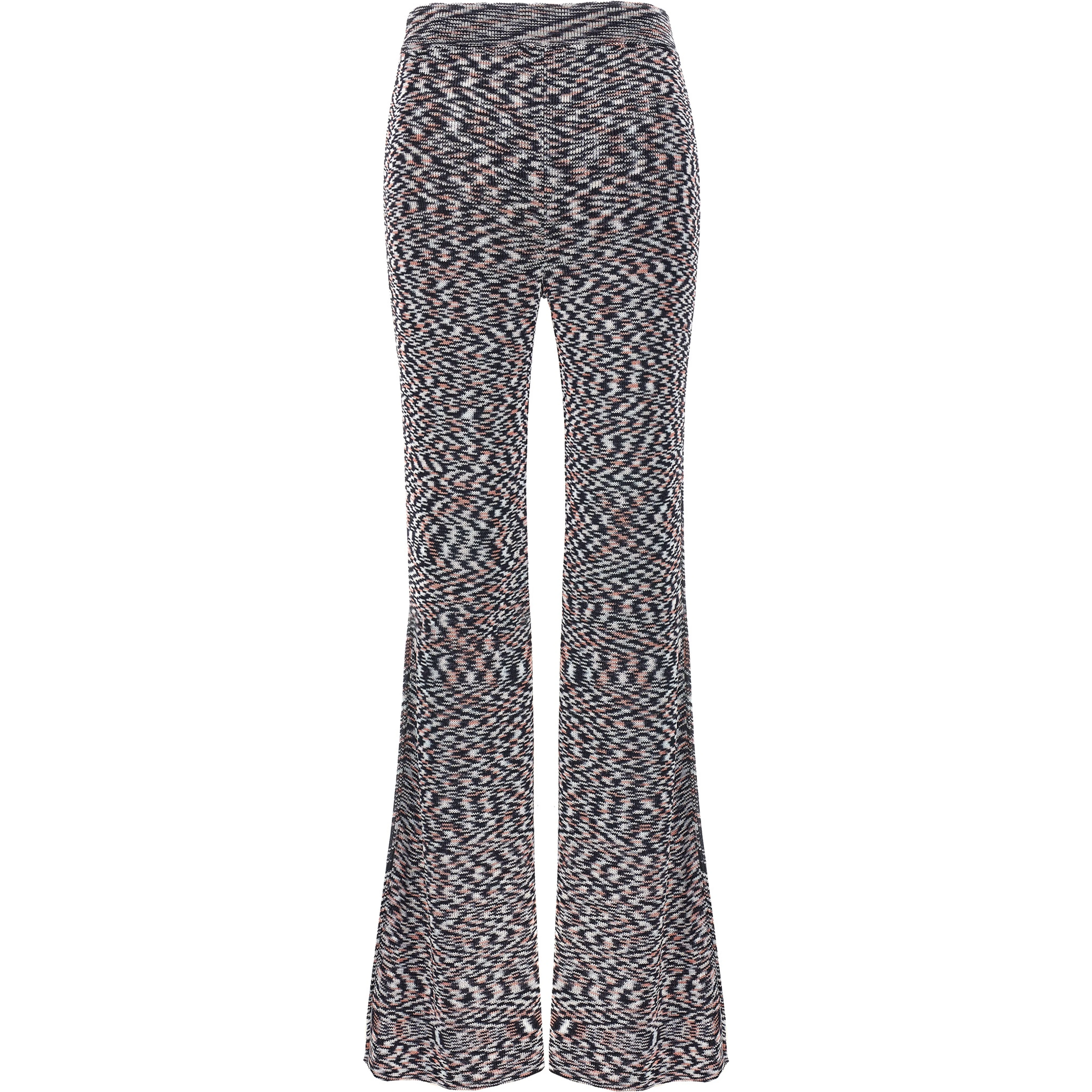Multicolor Viscose Flared Pants