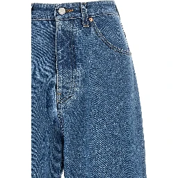 Blue Cotton Relaxed Fit Jeans