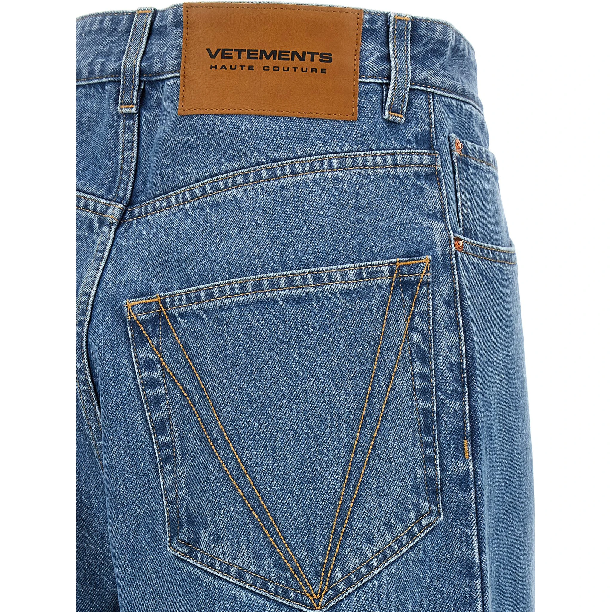 Blue Cotton Relaxed Fit Jeans