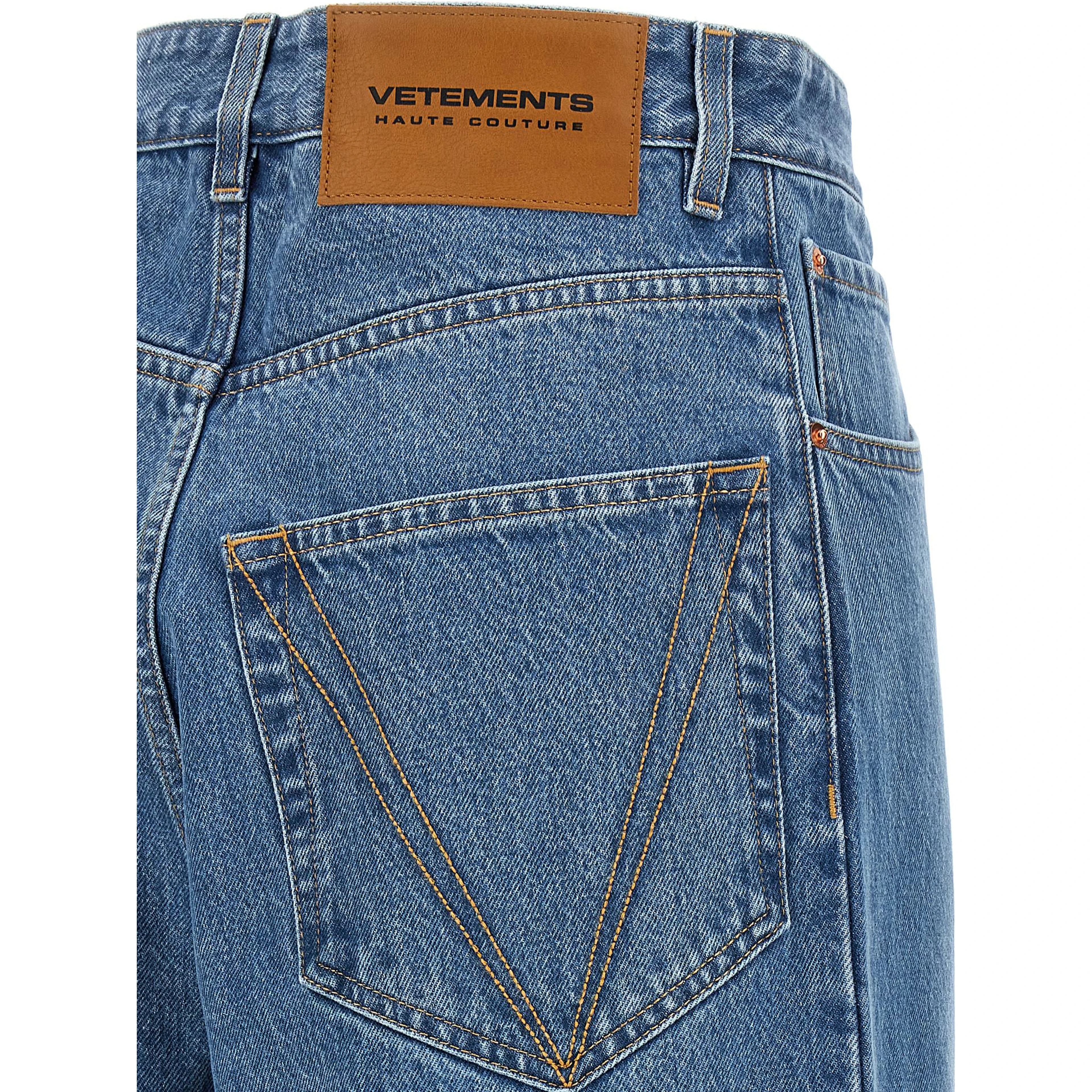 Blue Cotton Relaxed Fit Jeans