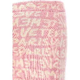Multicolor Merino Wool Long Skirt