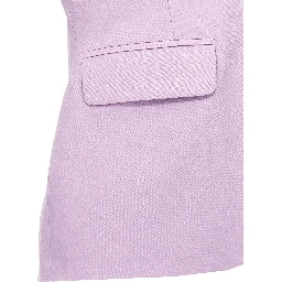 Purple Cotton Blazer