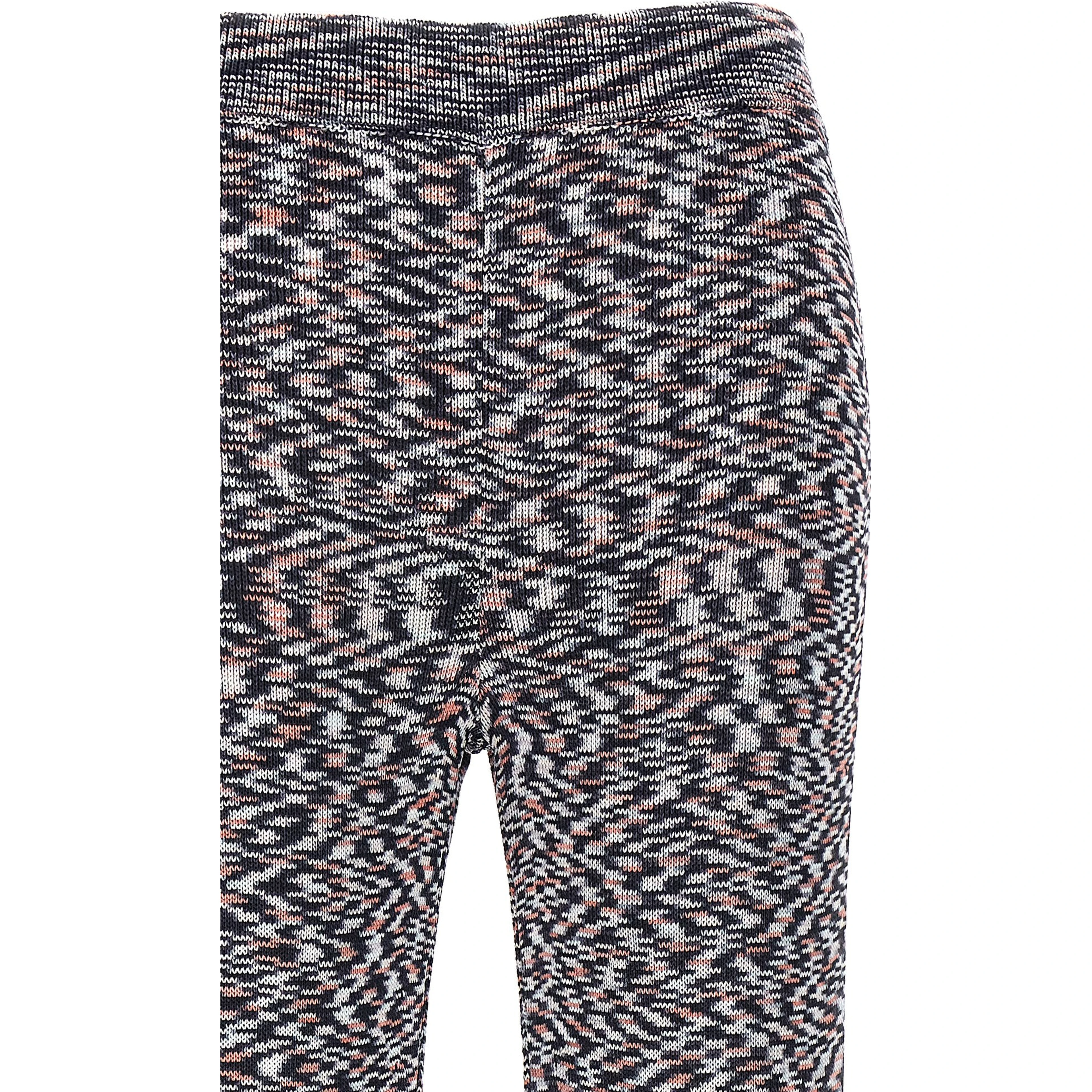 Multicolor Viscose Flared Pants
