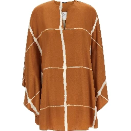 Brown Silk Blouse