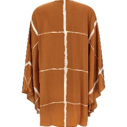 Brown Silk Blouse