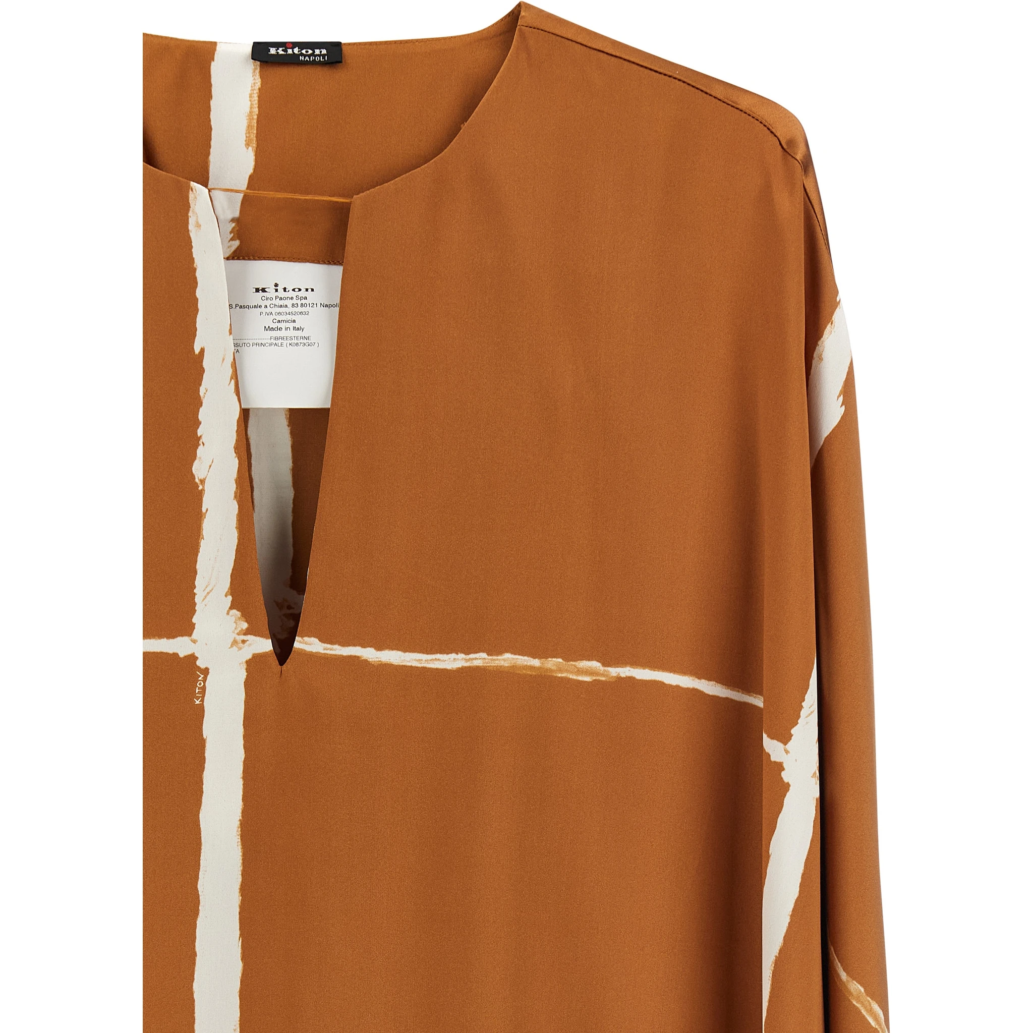 Brown Silk Blouse