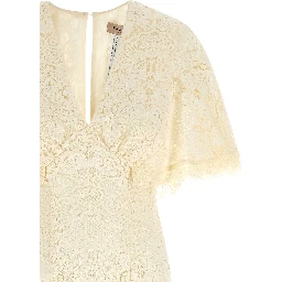 White Cotton Long Dress