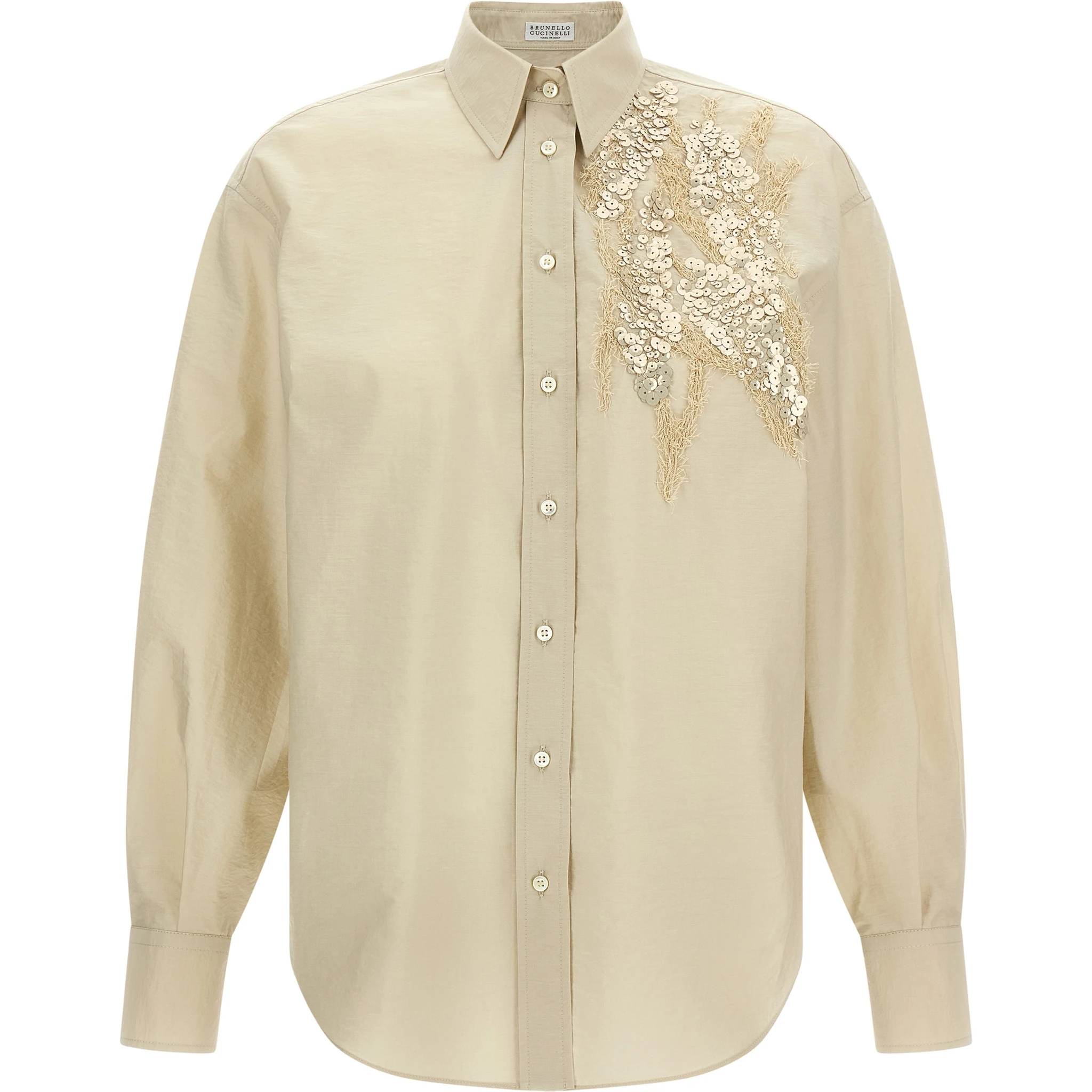 Beige Cotton Blouse