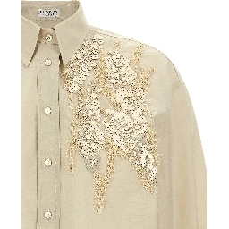 Beige Cotton Blouse