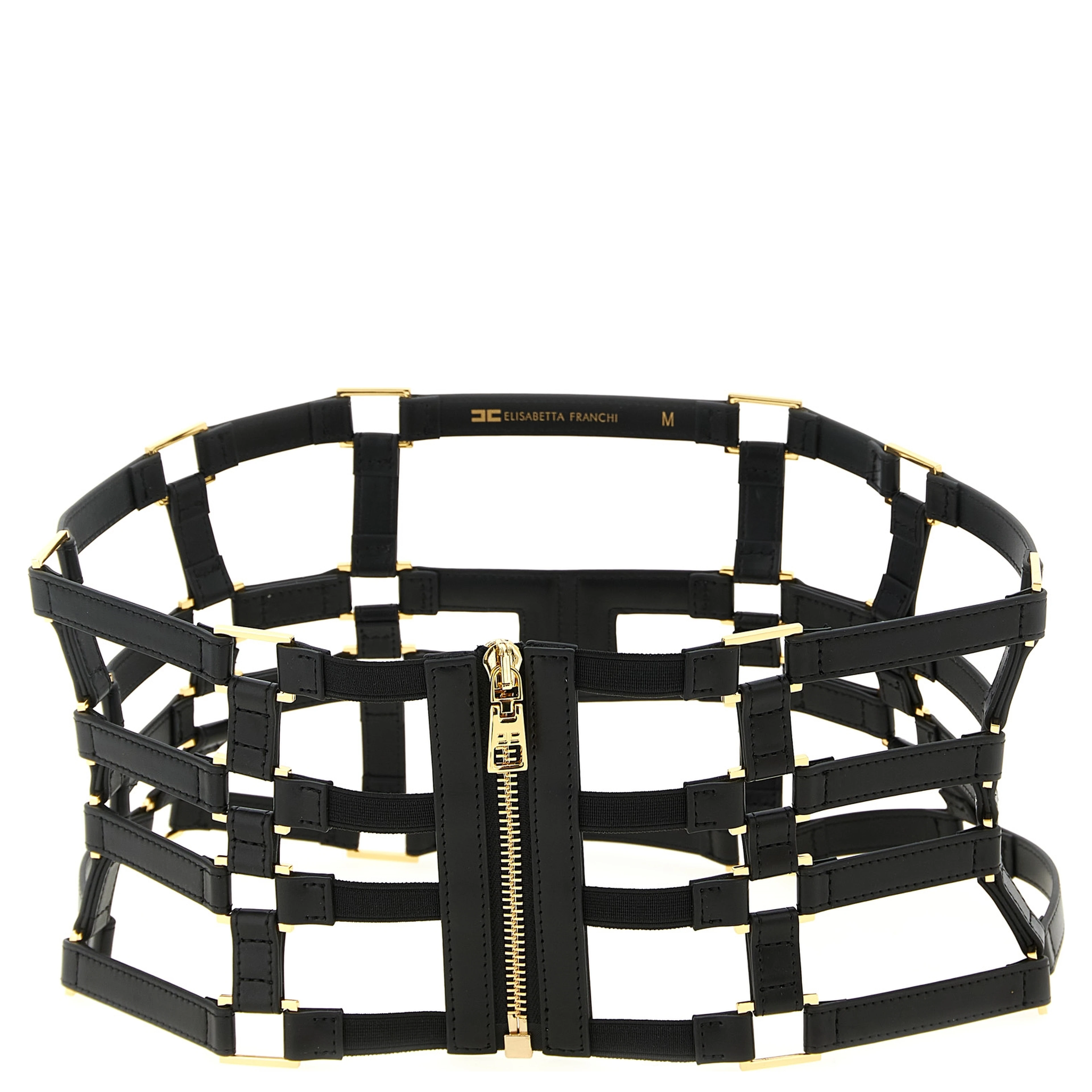 Black Polyethylene High-Waist Belt