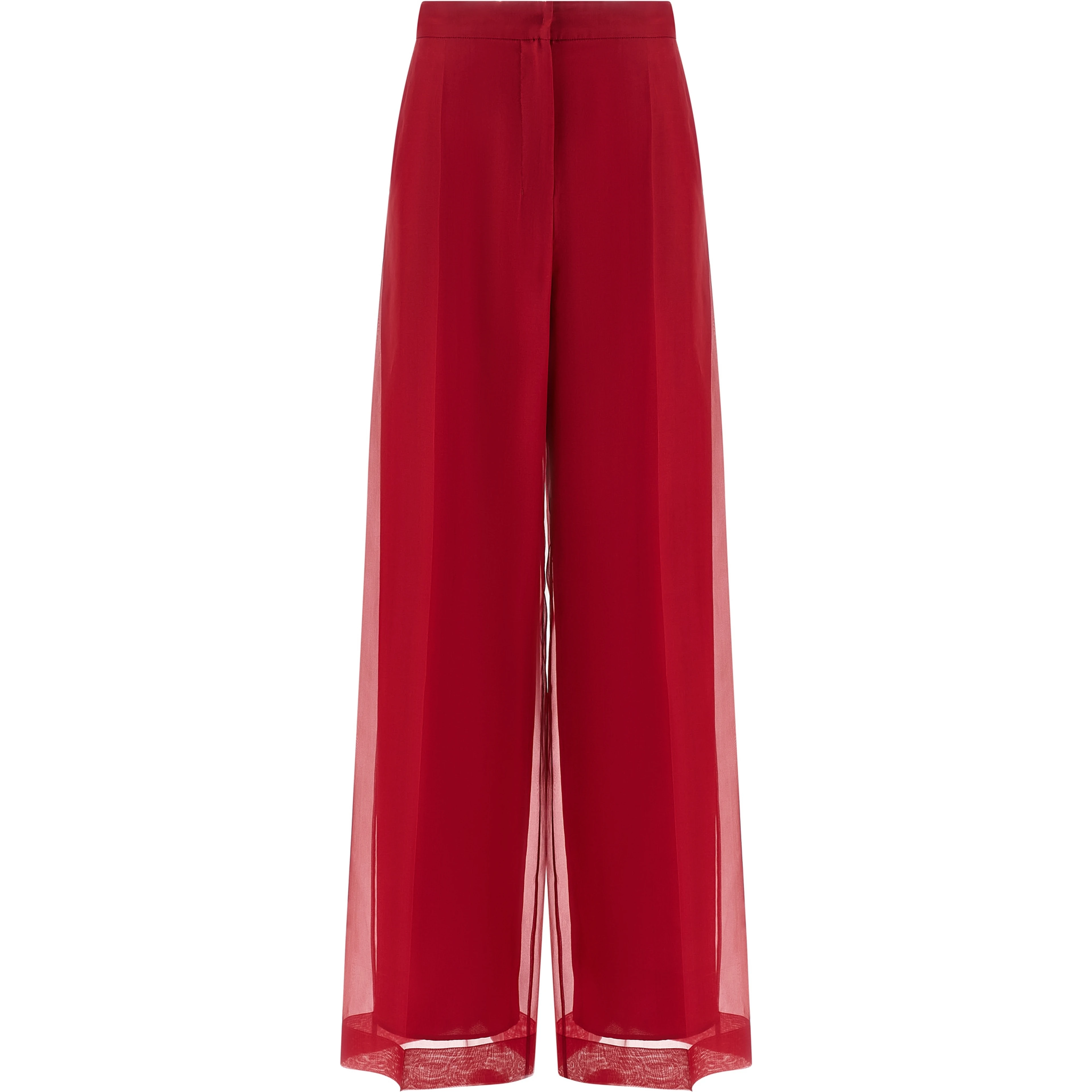 Multicolor Silk Casual Pants