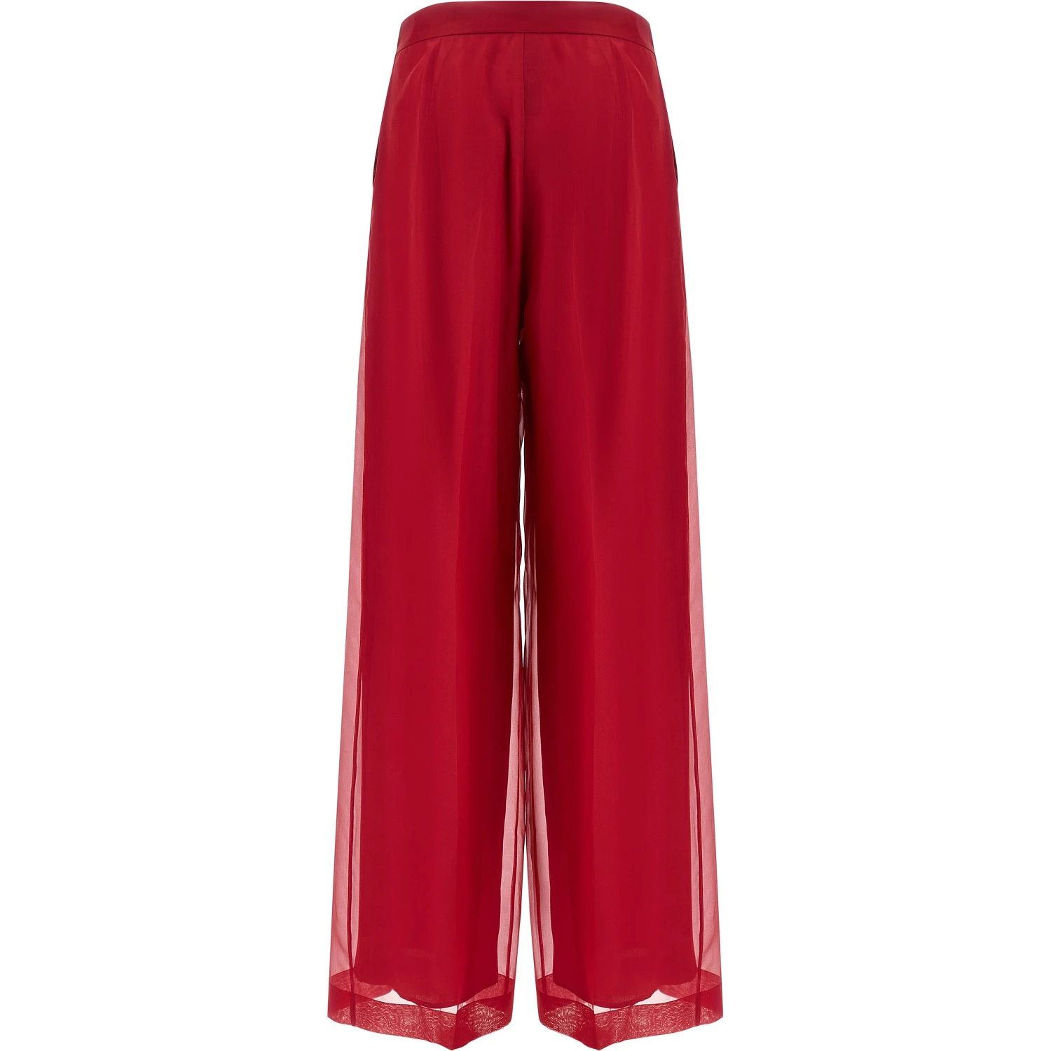 Multicolor Silk Casual Pants