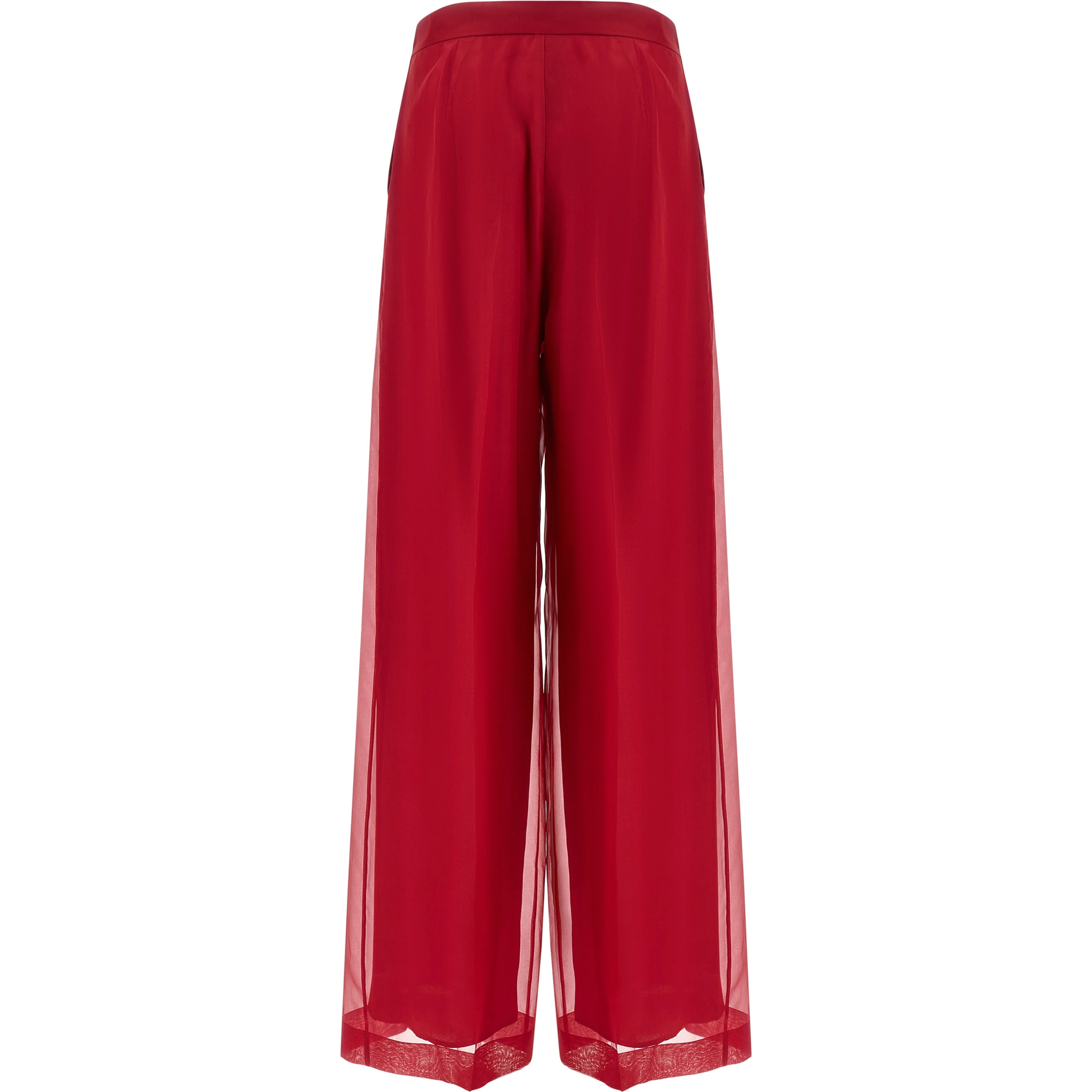 Multicolor Silk Casual Pants