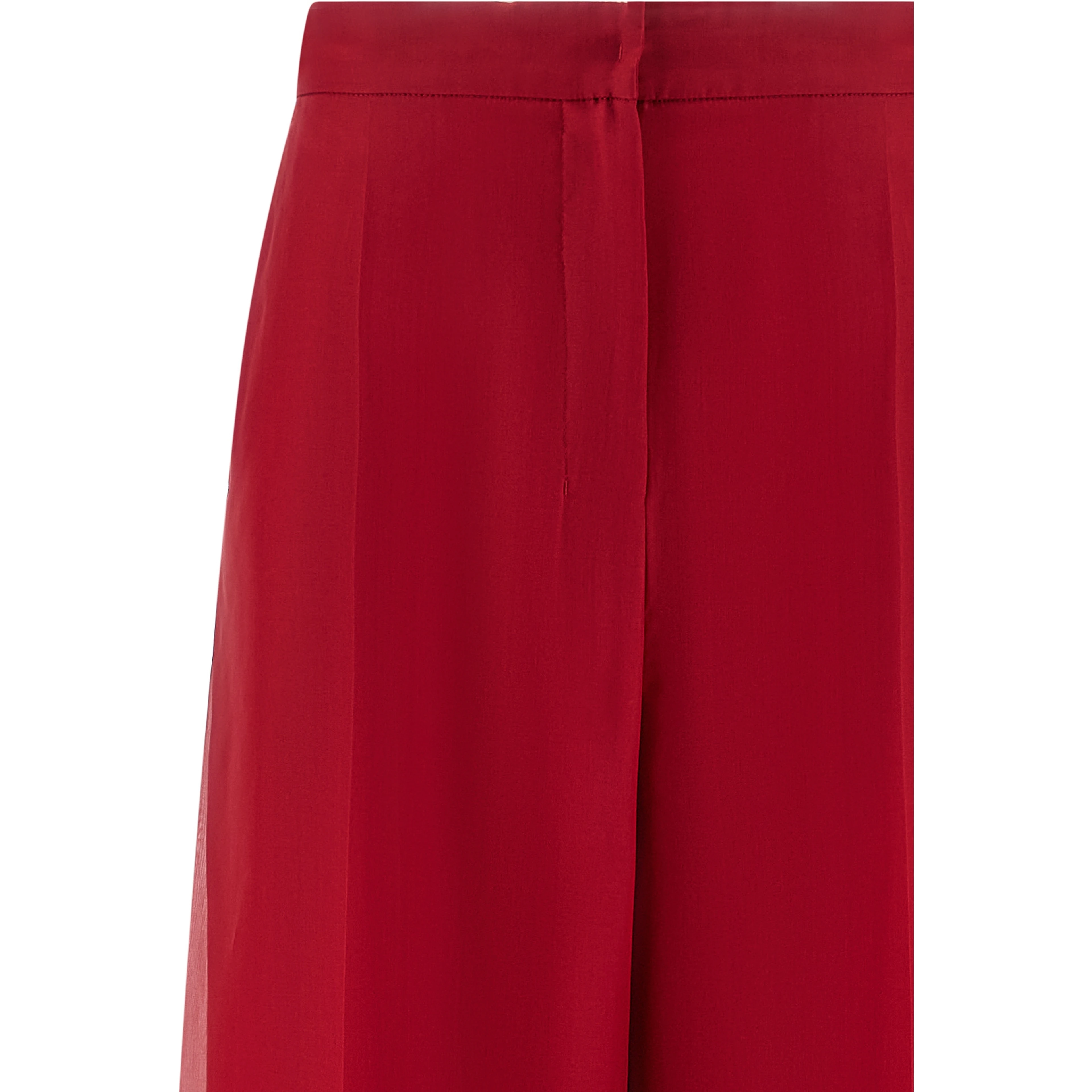 Multicolor Silk Casual Pants