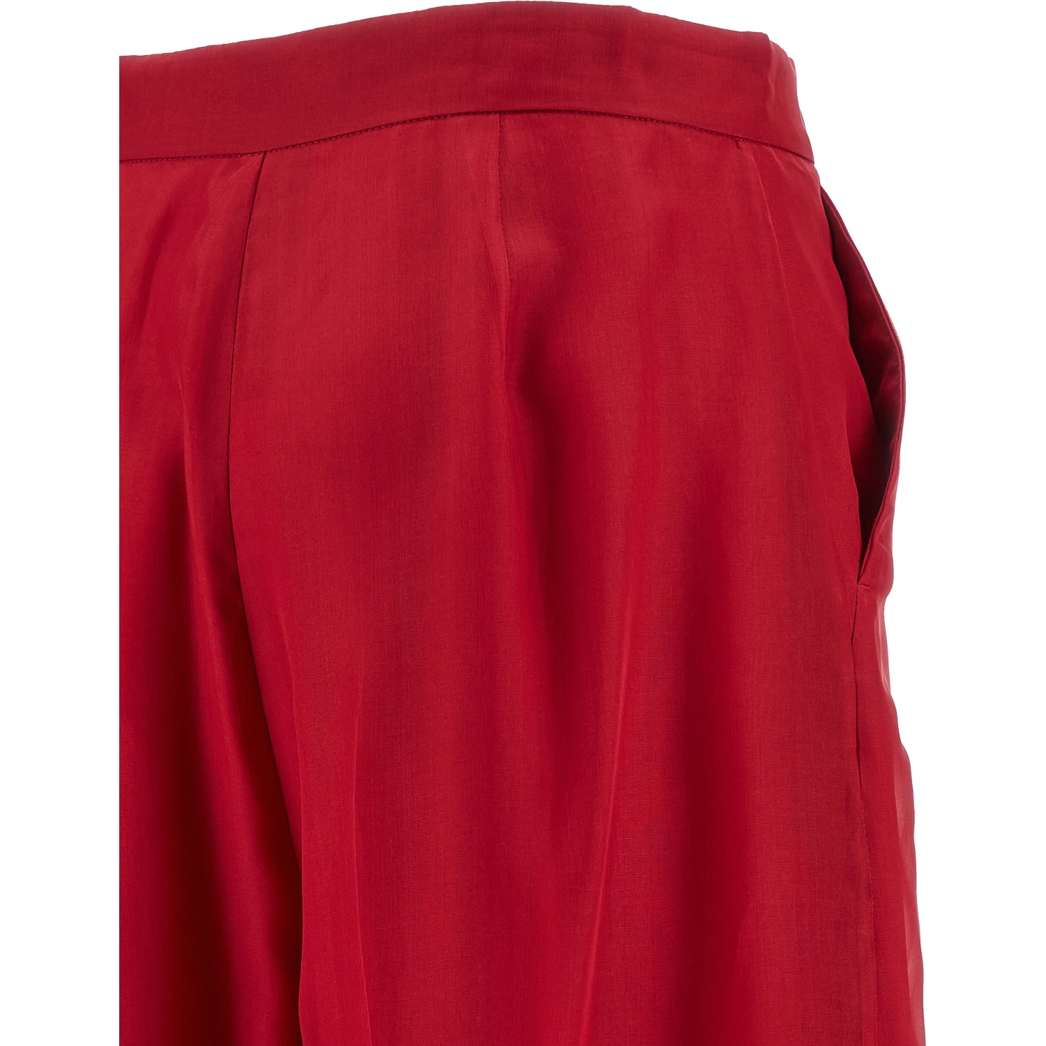 Multicolor Silk Casual Pants
