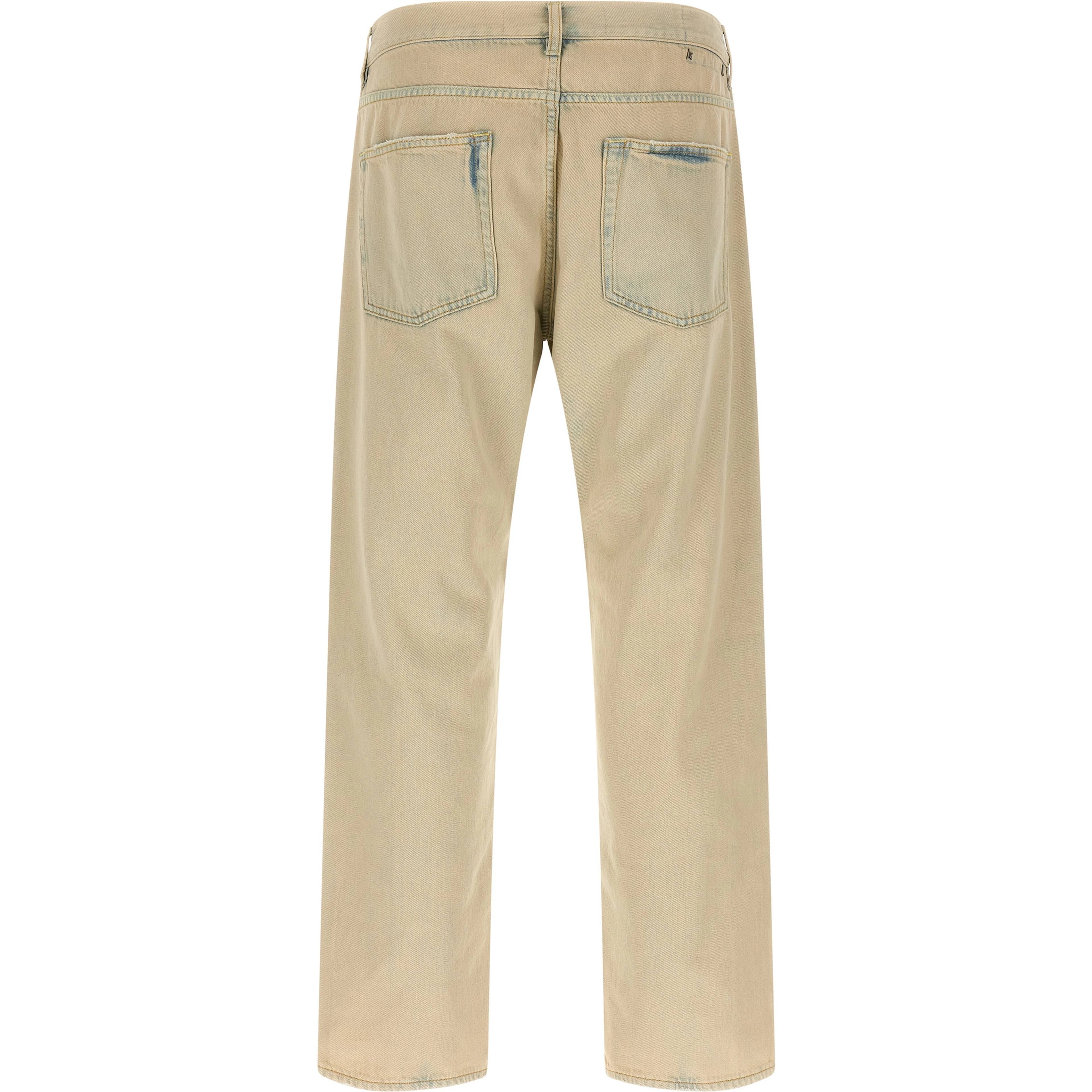 Beige Cotton Jeans Denim