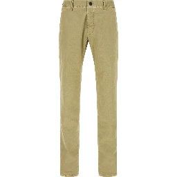 Bicolor Cotton Casual Pants