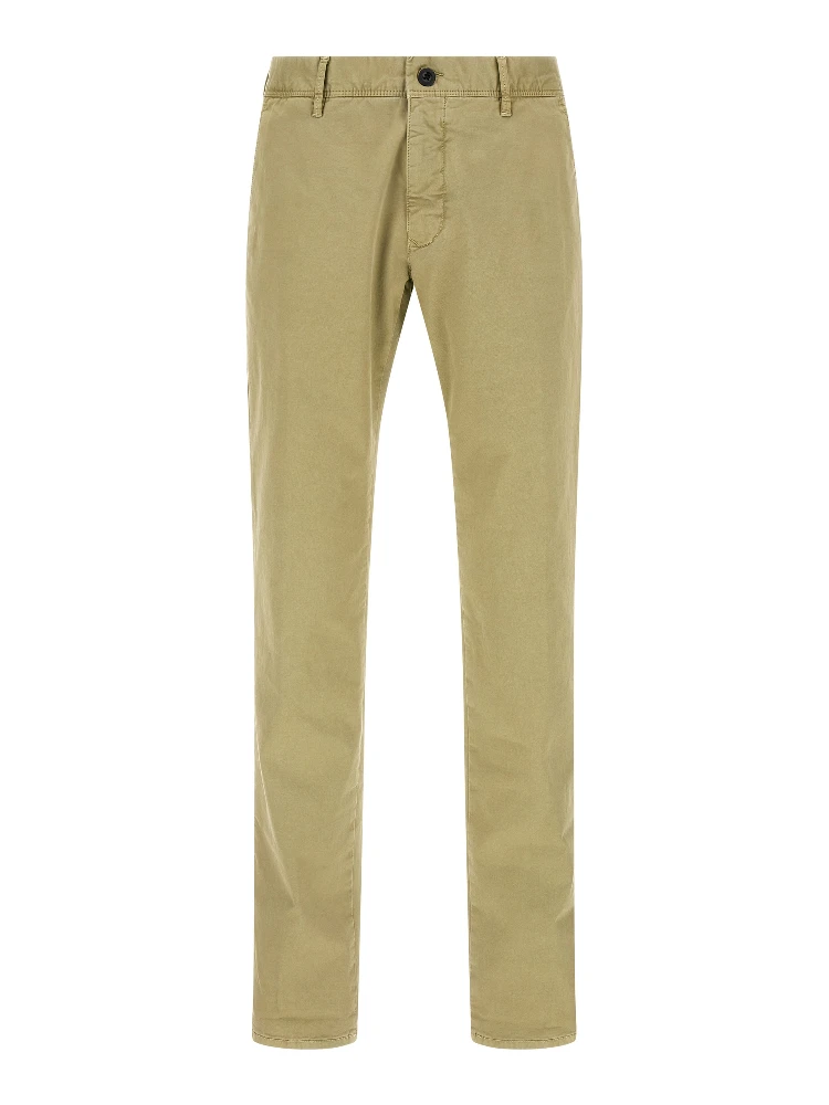 Bicolor Cotton Casual Pants