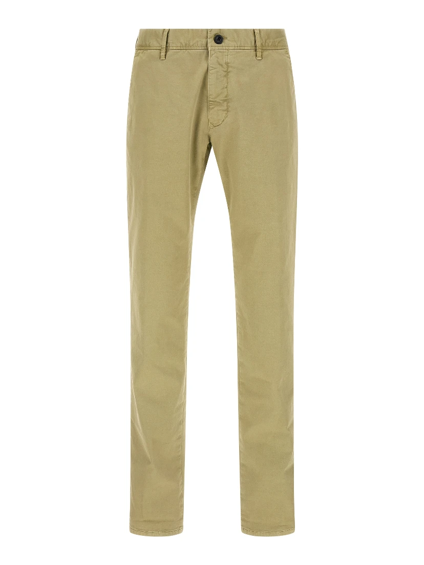 Bicolor Cotton Casual Pants