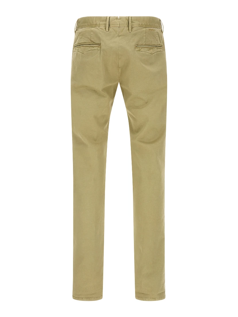 Bicolor Cotton Casual Pants