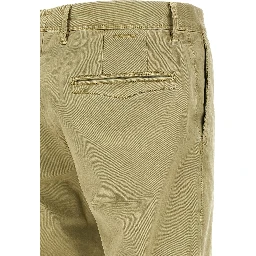 Bicolor Cotton Casual Pants