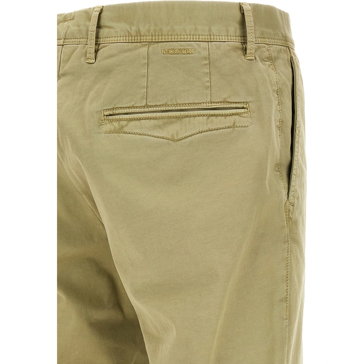 Bicolor Cotton Casual Pants